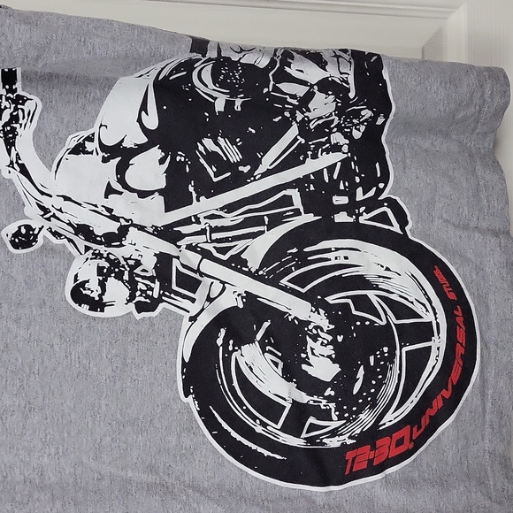 Vtg Universal Studios T2 Terminator 2 3D Sleeveless Muscle Shirt Size Large - Picture 3 of 6